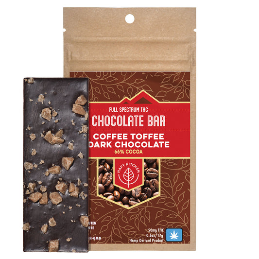 Coffee Toffee Dark Chocolate Bar